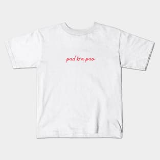 pad kra pao - Thai red - Flag color Kids T-Shirt